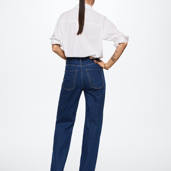 Mango high-rise wide leg jeans size 6 - Picture 4 of 4